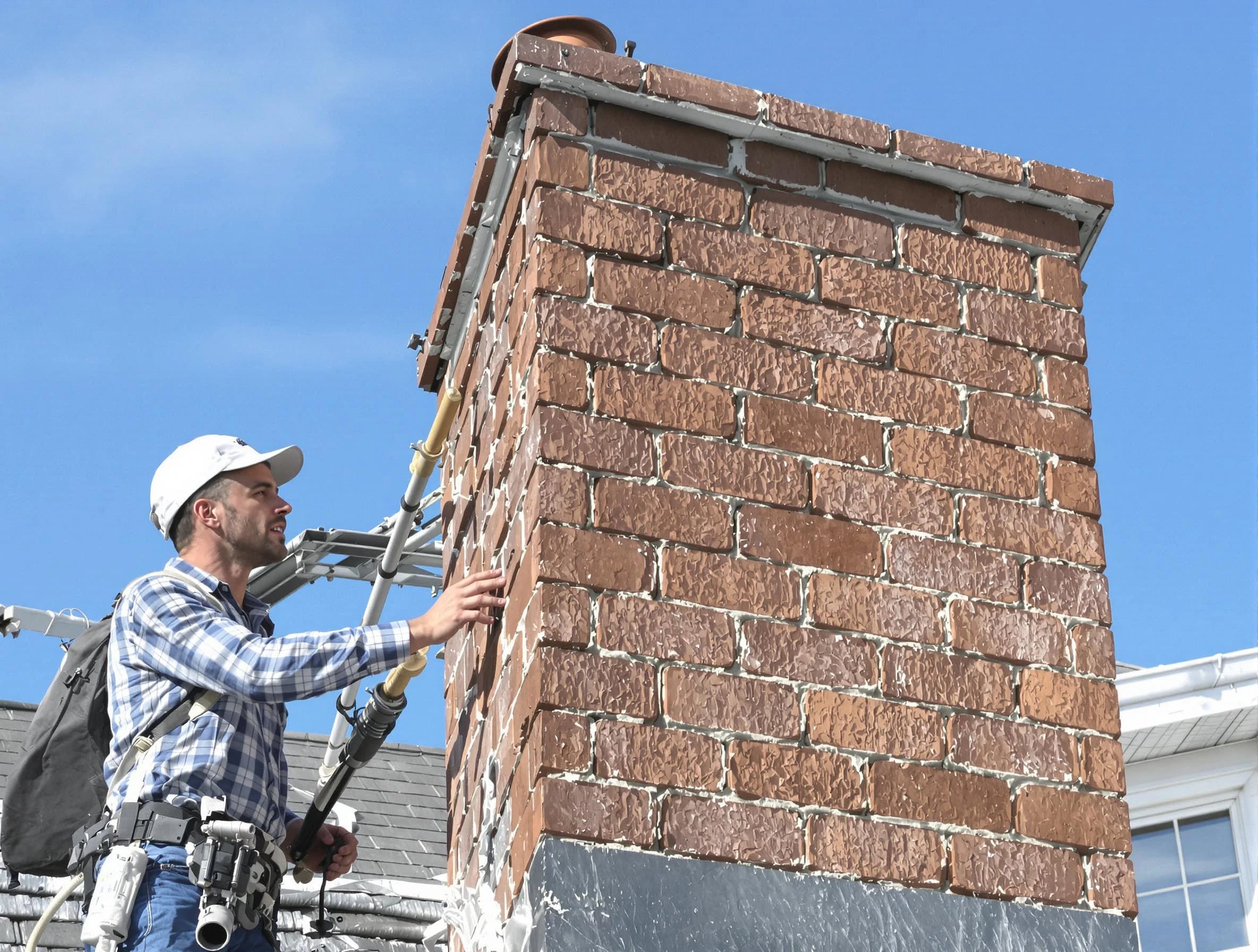 Brickwork for a chimney rebuild by Pleasant Grove Chimney Sweep in Pleasant Grove, AL