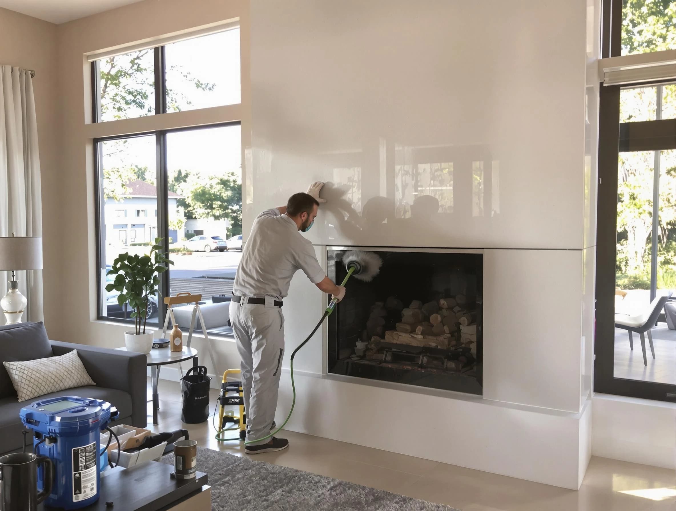 Pleasant Grove Chimney Sweep performing thorough soot removal in Pleasant Grove, AL