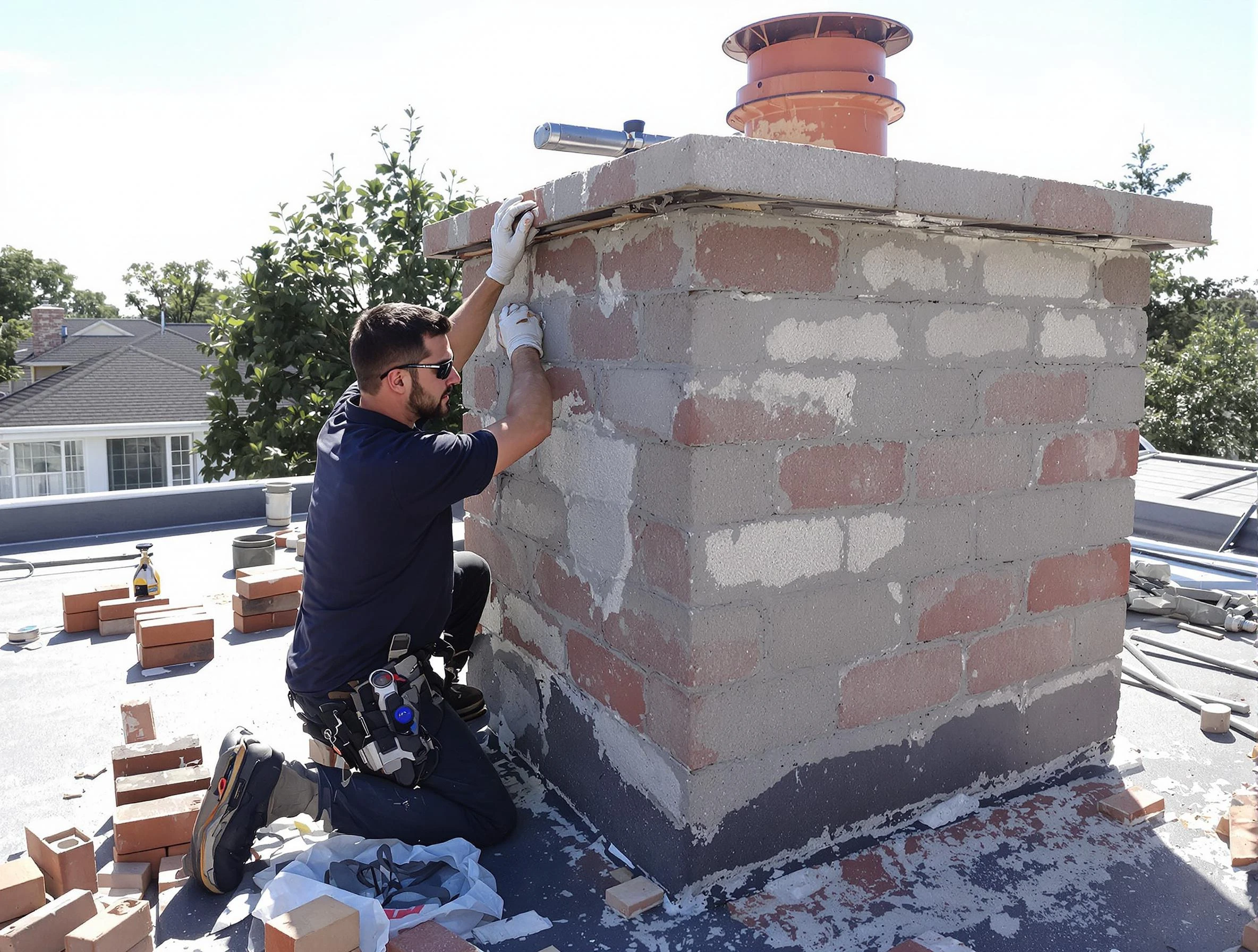 Advanced chimney repair process by Pleasant Grove Chimney Sweep in Pleasant Grove, AL