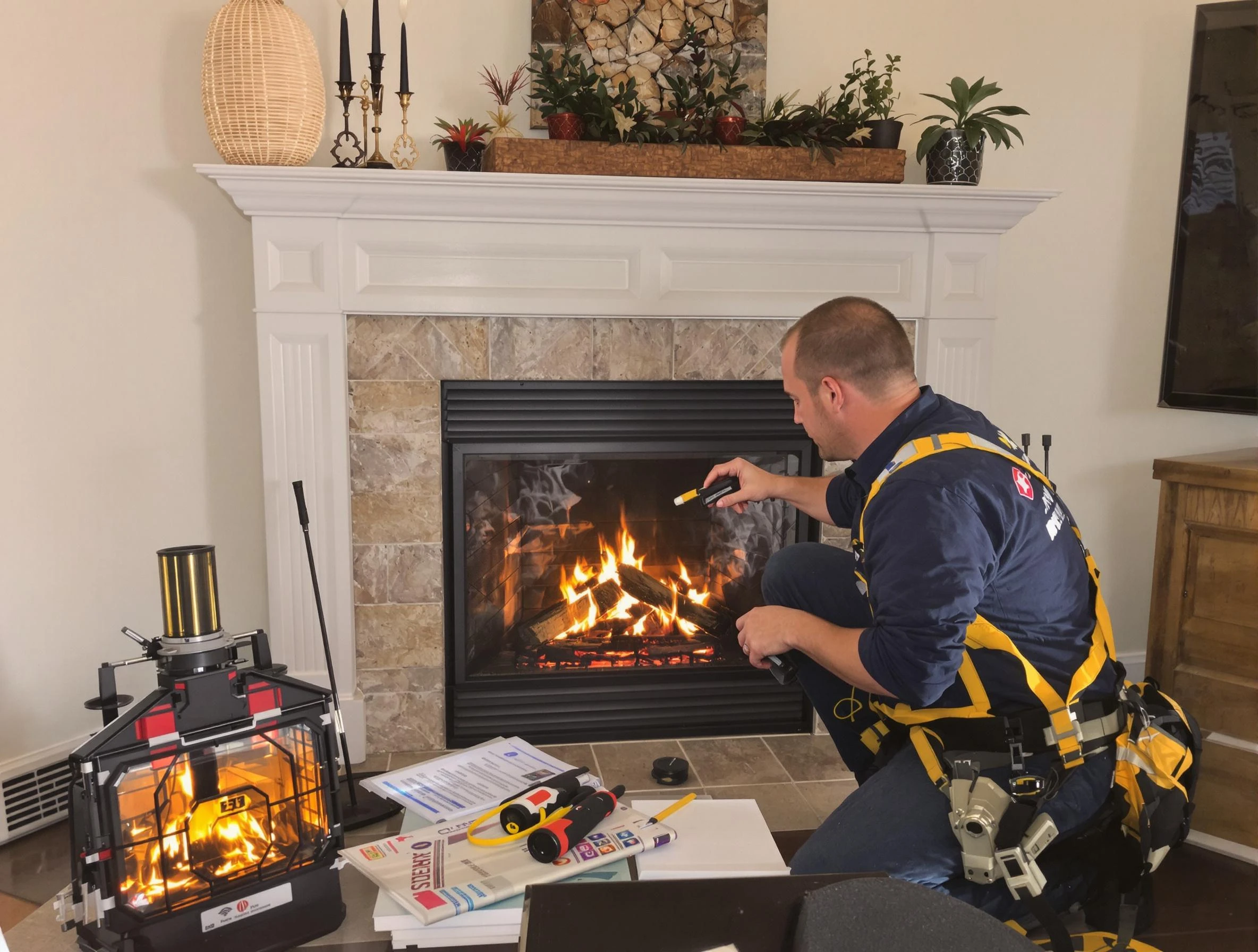 Safety-focused fireplace inspection by Pleasant Grove Chimney Sweep in Pleasant Grove, AL