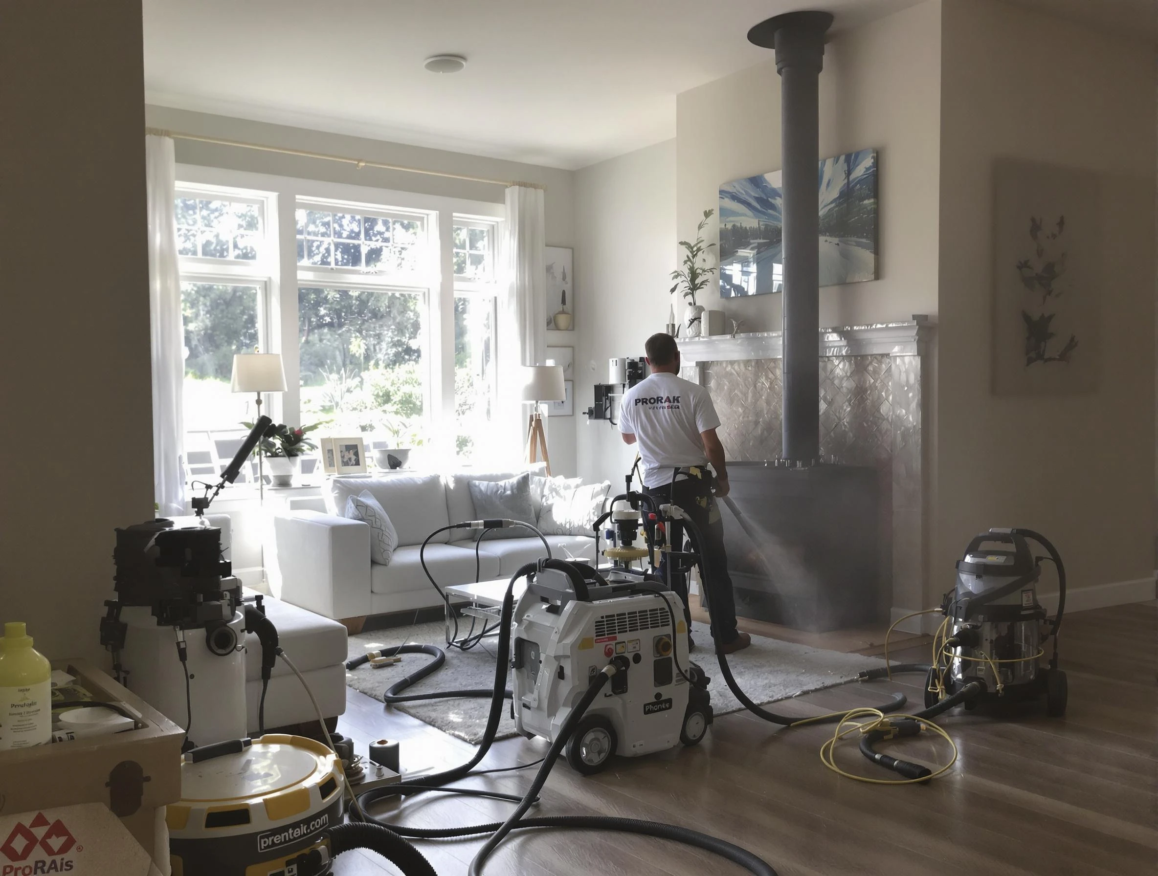 Soot removal service by Pleasant Grove Chimney Sweep for a fireplace in Pleasant Grove, AL
